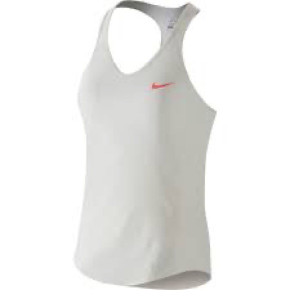 Nike Womens Premier Maria Sharapova Tank - Ivory/Hyper Punch Size S - Picture 3 of 6